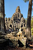 Angkor Thom - Bayon temple, general view from East 